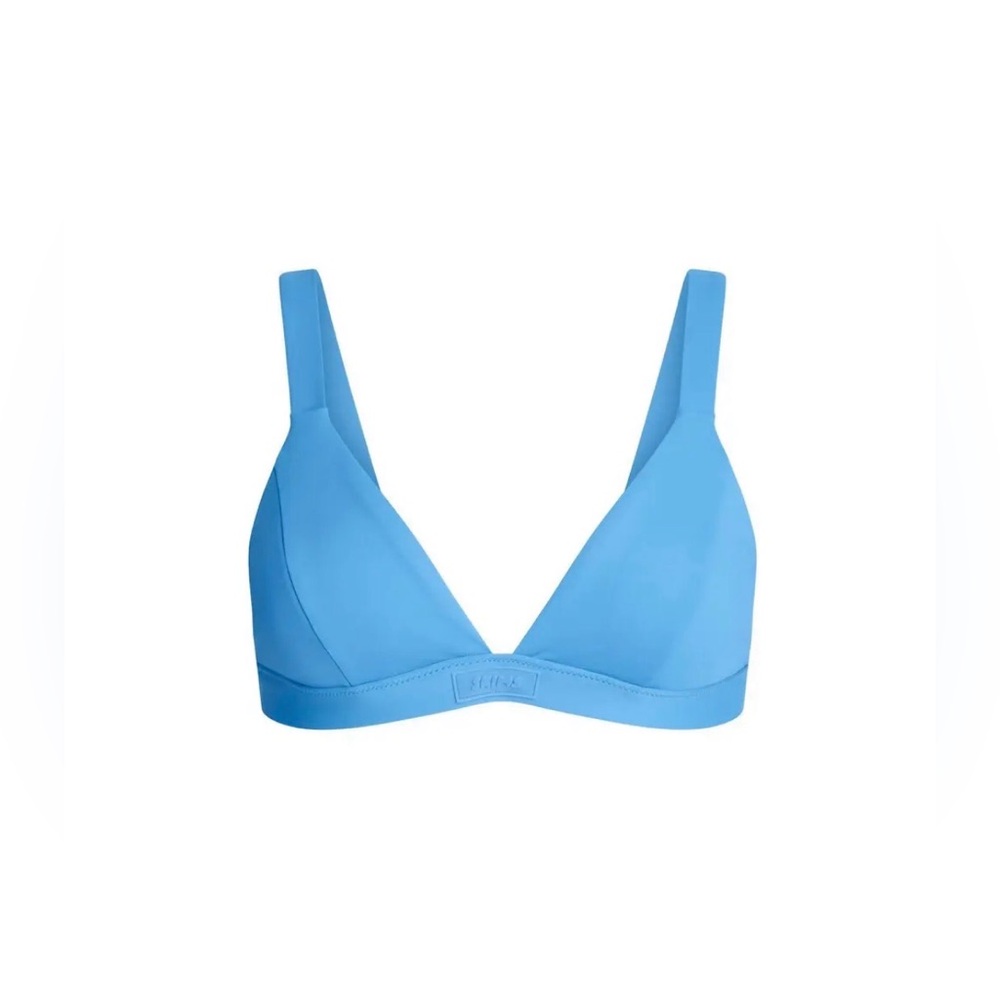 NWT SKIMS Signature Swim Fixed Triangle Top - TIDE